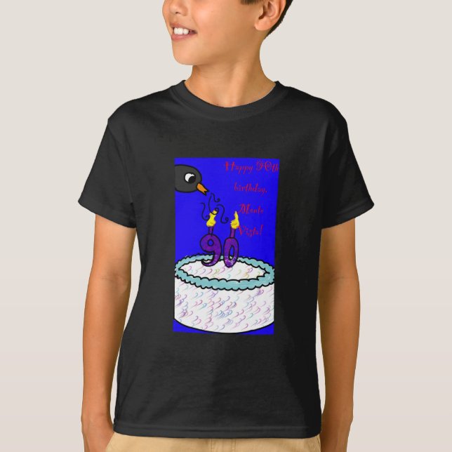 Feliz aniversário, Monte! Camiseta de criança (Frente)