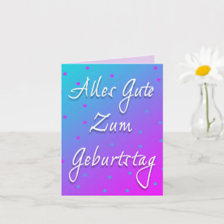 Feliz Aniversário No Cartão De Saudação Em Alemão
