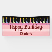 Feliz Aniversário Nome Personalizado Bolo Fofo