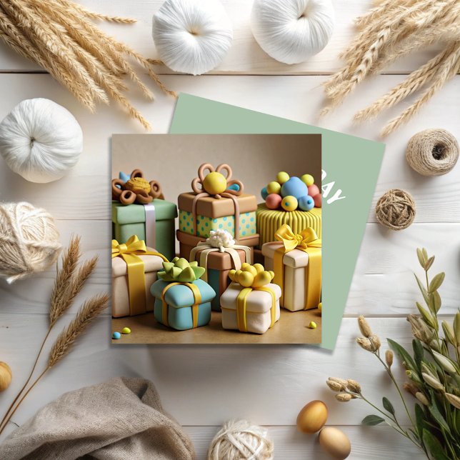 Feliz Aniversário Oferece Cartão de Saudação de Im (Criador carregado)