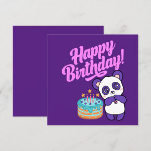 Feliz Aniversário Panda Roxo