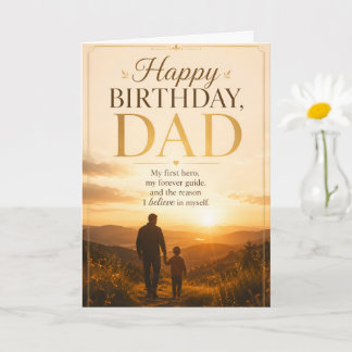 Feliz Aniversário Papai Cartão | Meu Primeiro Heró