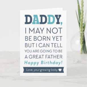 Feliz Aniversário Papai Do Cartão De Bebê Crescend