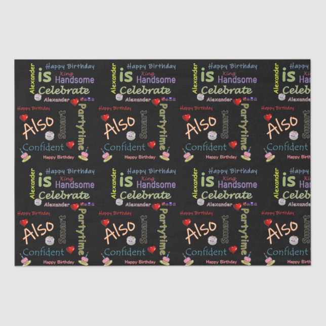 Feliz Aniversário - Papel Tecidual Alexander (Frente )