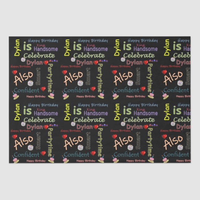 Feliz Aniversário - Papel Tecidual David (Frente )