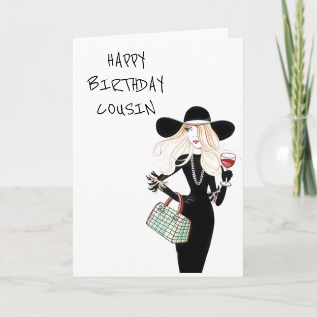 FELIZ ANIVERSÁRIO ***PARA A MINHA CARTÃO DO PRIMO* (Frente)