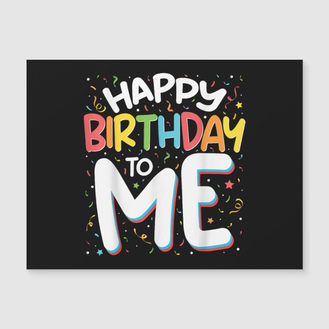 Feliz Aniversário Para Mim Festa de aniversário En (Frente)