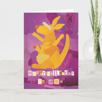 Feliz Aniversário para o Cartão de Saudação Roo