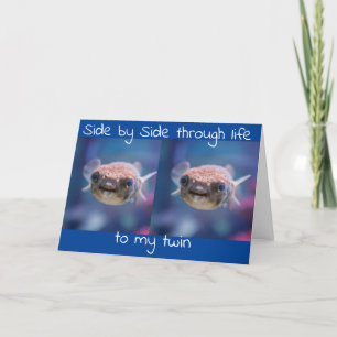 FELIZ ANIVERSÁRIO PARA O MEU CARTÃO **IRMÃO GÊMEO*