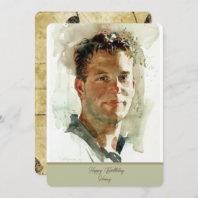 Feliz Aniversário Para O Meu Marido (Frente/Verso)