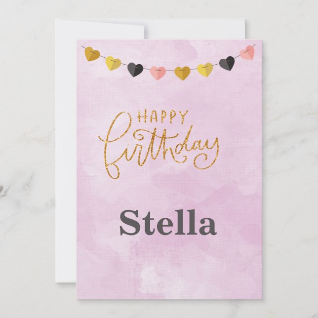 Feliz Aniversário para Seu Convite (Frente)