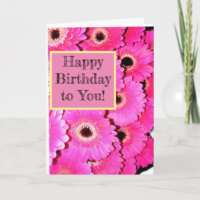 Feliz aniversário para você! Cartão (Frente)