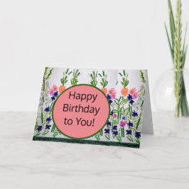 Feliz aniversário para você! Cartão