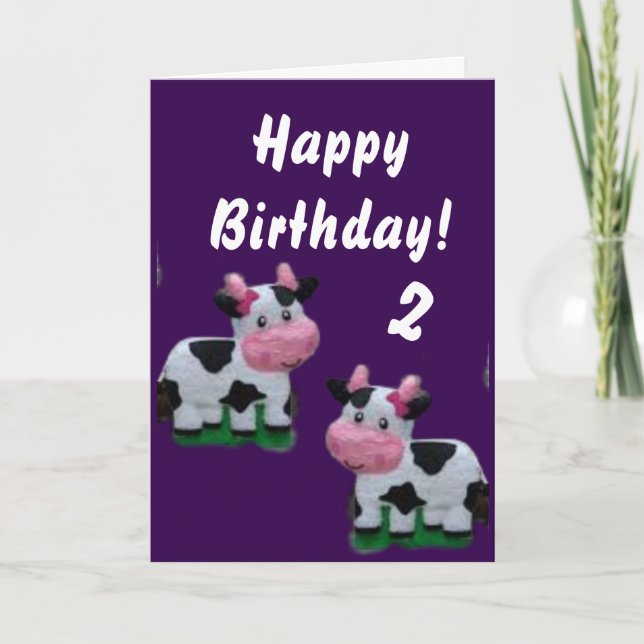 Feliz aniversário para você! Cartão (Frente)