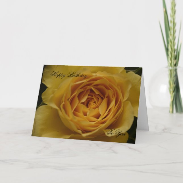 Feliz Aniversário Para Você Cartão Personalizável  (Frente)