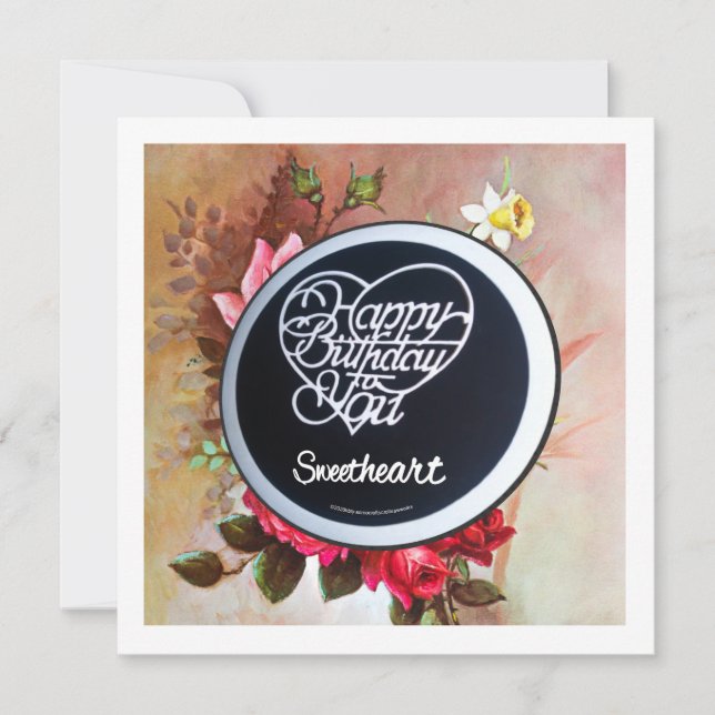 Feliz aniversário para você e o Senhor é meu pasto (Frente)