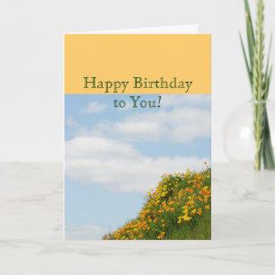 Feliz Aniversário para Você! Saudações Cartões Sun