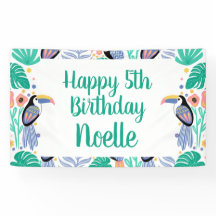 Feliz aniversário! Pássaro Tônico Tropical