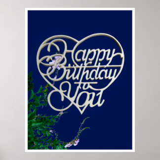 Feliz aniversário personalizado para vocês Posters