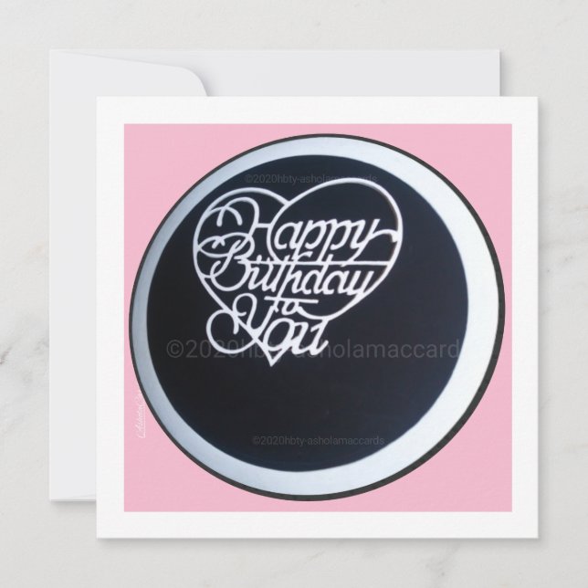 Feliz aniversário personalizável para o seu cartão (Frente)