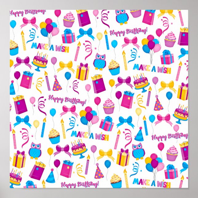 Feliz Aniversário Poster (Frente)