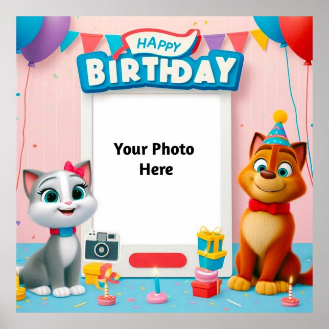 Feliz Aniversário Poster (Frente)