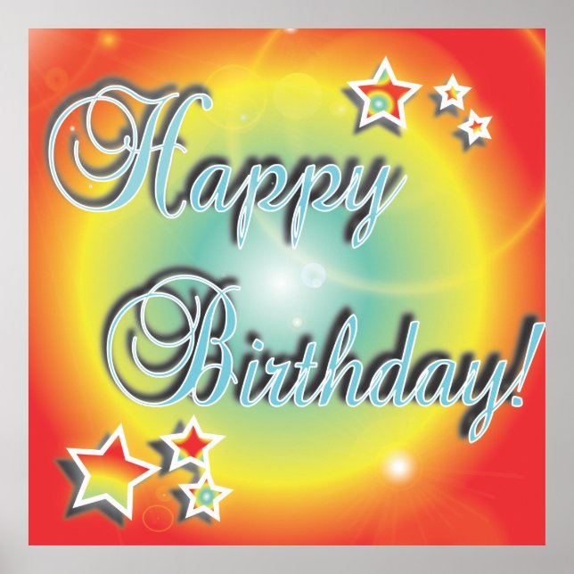 Feliz Aniversário Poster (Frente)