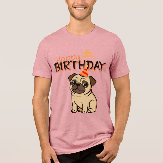 FELIZ ANIVERSÁRIO PUG (Frente)