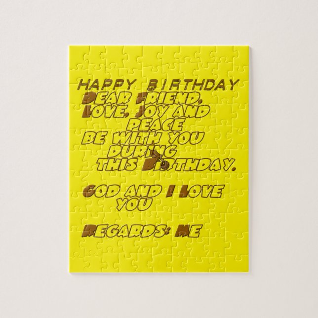 Feliz Aniversário, Quebra-cabeça (Vertical)