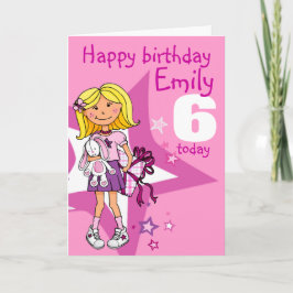 Feliz Aniversário Rapariga personaliza o cartão et