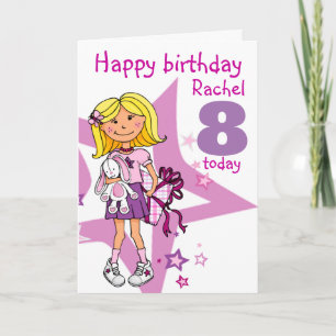 Feliz Aniversário Rapariga personaliza o cartão et