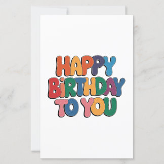Feliz Aniversário Retrô