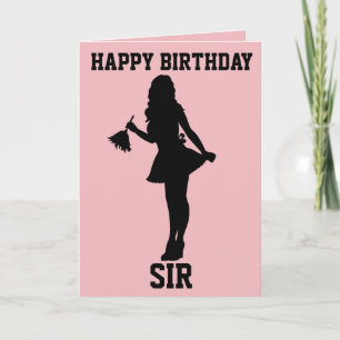 FELIZ ANIVERSÁRIO, SENHOR, CARTÃO FRANCÊS PARA