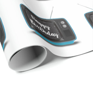 Feliz Aniversário, Turquesa, Papel de embrulho par