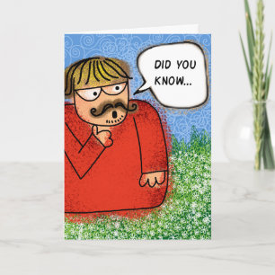 Feliz aniversário Você conhecia o cartão de Piada 