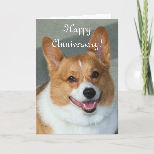 Feliz Aniversário Welsh Corgi - Cartão de Saudação (Frente)