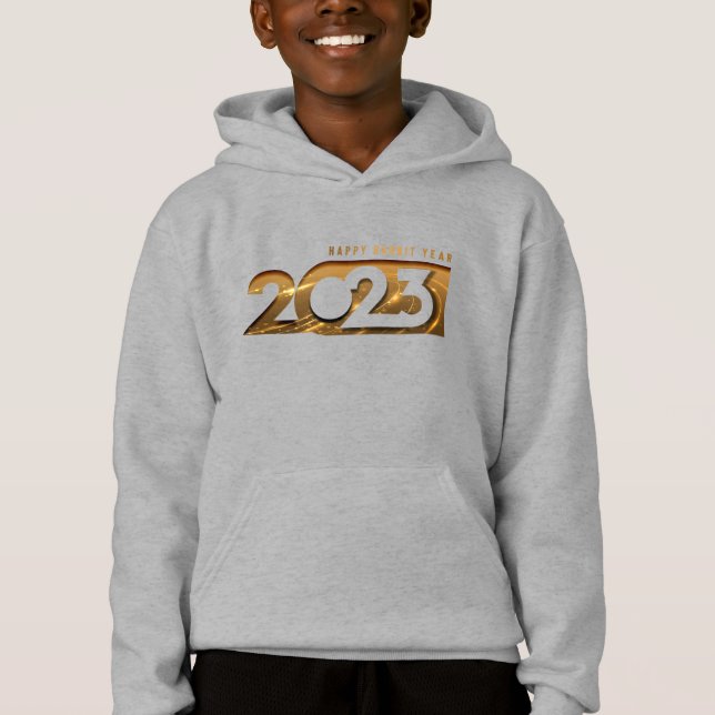 Feliz Ano do Coelho 2023 (2) | Crianças Pullover H (Frente)