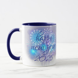 feliz ano novo 2025 caneca de café