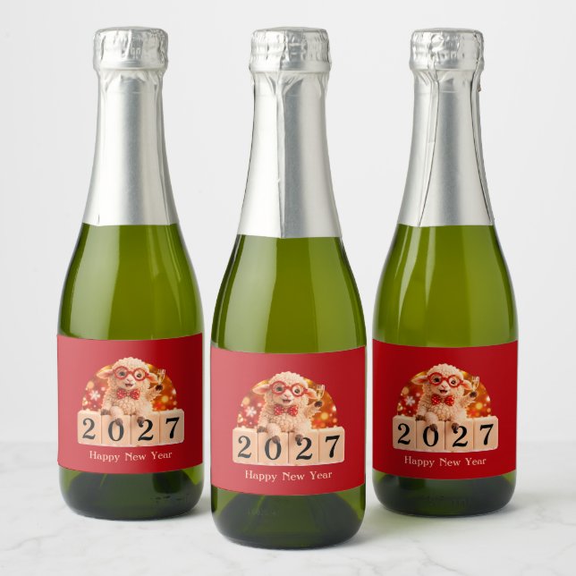 Feliz Ano Novo 2027 Ano do Bode/Carnero (Garrafas)