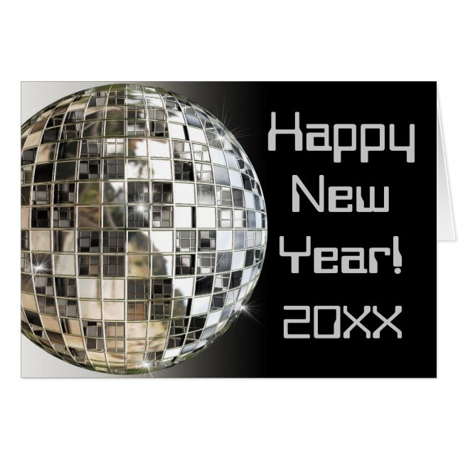 feliz ano novo Adicionar Cartões de Saudação de Qu (Frente Horizontal)