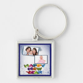 Feliz ano novo Adicionar seu Chaveiro de fotos