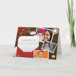 Feliz Ano Novo com Holly Adicionar cartão de sauda