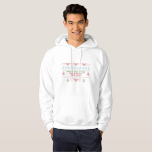 feliz ano novo de xmas com camisa de suor capotead