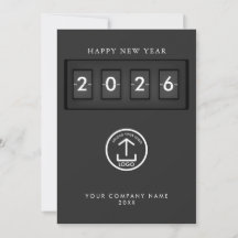 Feliz Ano Novo Logotipo de Negócios Corporativos F