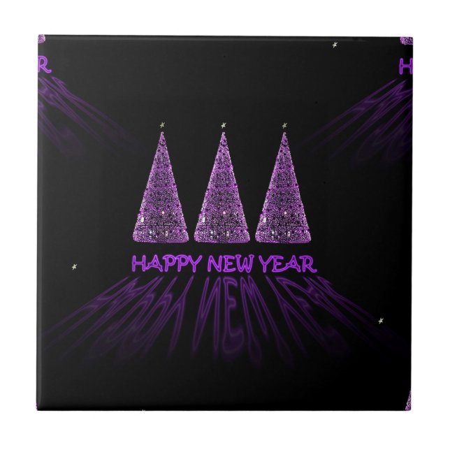 feliz ano novo roxo (Frente)