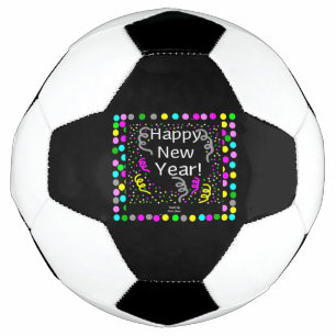 Feliz ano novo Saudações, Bola de Futebol