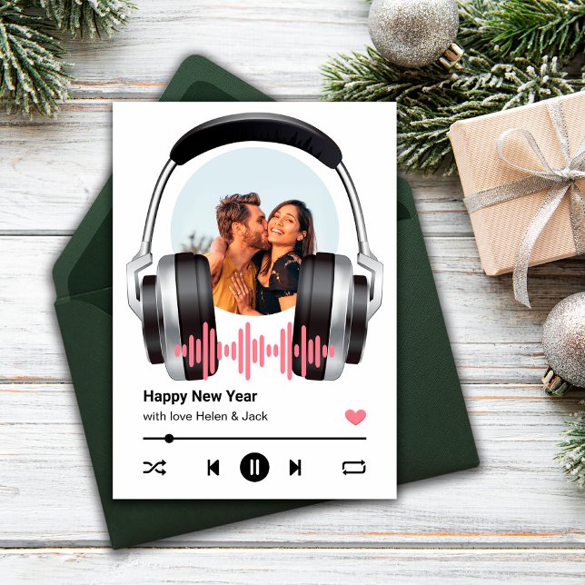 Feliz ano novo Seu Cartão De Saudação De Música Fa (Criador carregado)