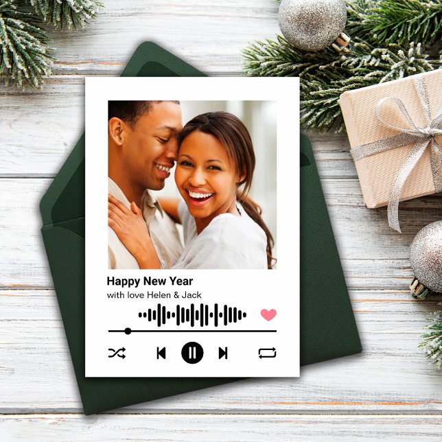 Feliz ano novo Seu Cartão De Saudação De Música Fa (Criador carregado)