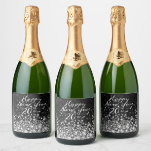 Feliz ano novo Silver Sparkle
