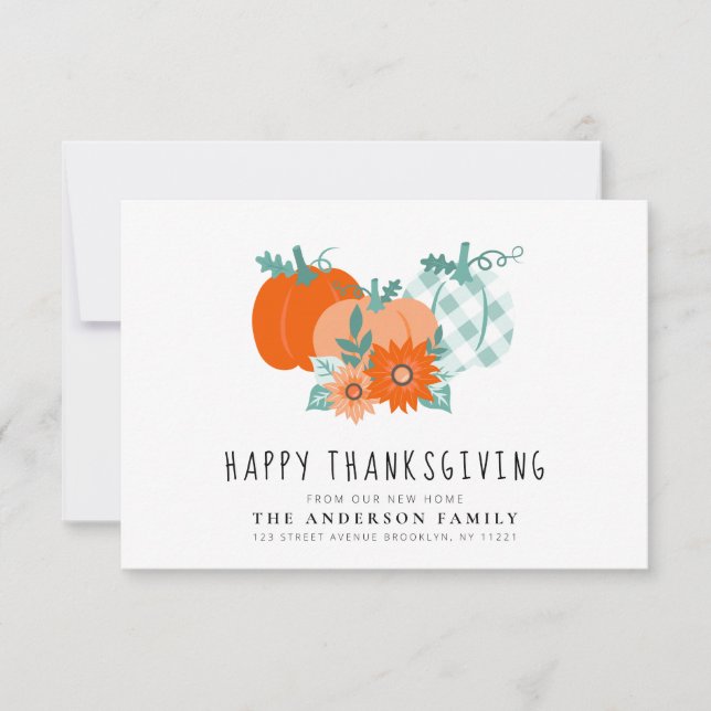 Feliz anúncio comovente do Dia de Ação de Graças (Frente)